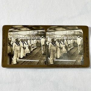 *💙 5 for $20* Stereoview photo card- American Stereoscopic Company- USS Oregon